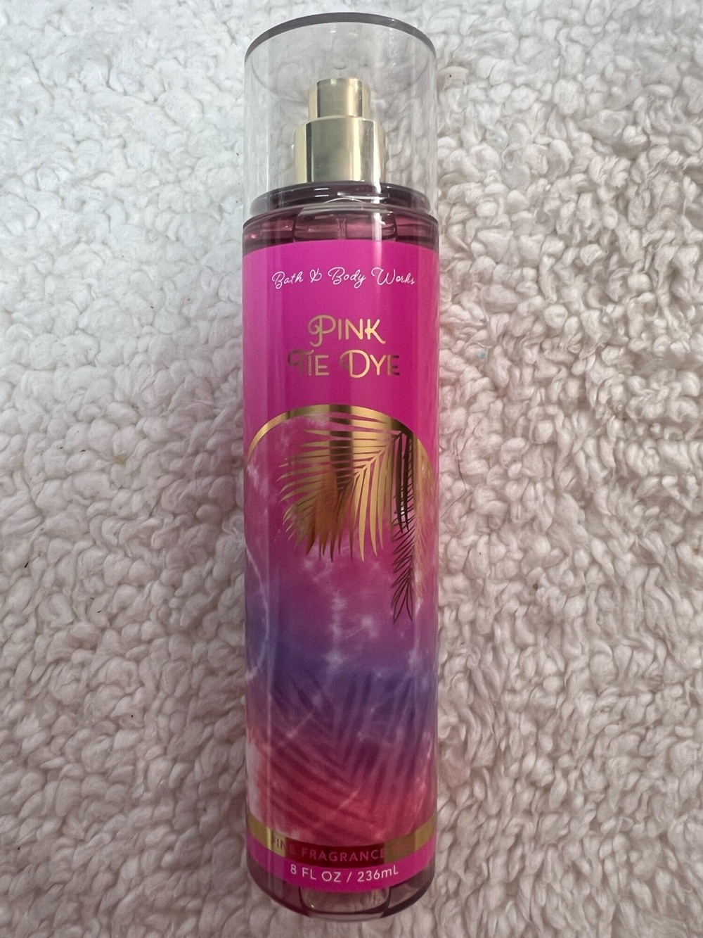 ☀️2/$27 Bath & Body Works "Pink Tie Dye" 8 Fl. Oz. Fine Fragrance Mist